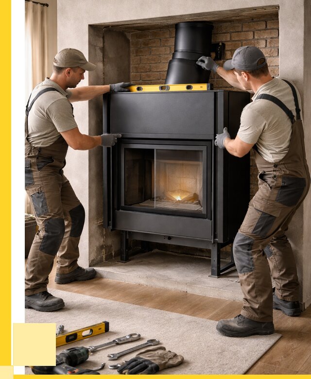 Установка каминных топок в Шарыпове под ключ от 18189 р. | ЭриданШрп