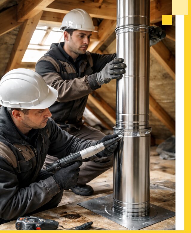 Монтаж дымоходов для каминов в Шарыпове с гарантией качества