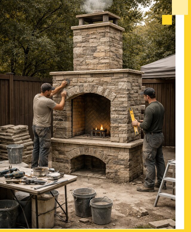 Проектирование и установка уличных каминов в Шарыпове