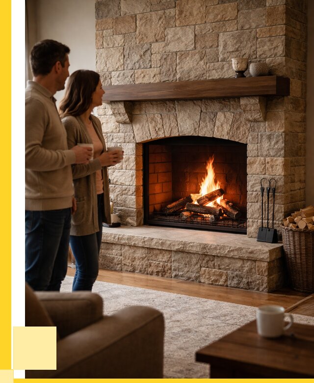 Каменные камины на заказ в Шарыпове от 181890 р. | ЭриданШрп