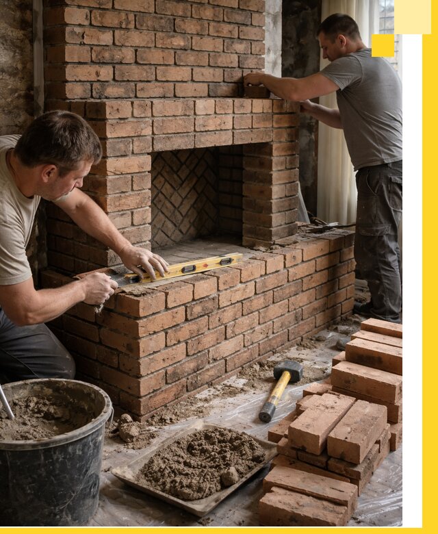 Изготовление и установка кирпичных каминов в Шарыпове