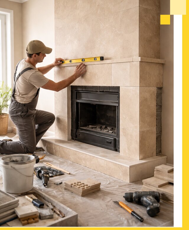 Установка и монтаж каминов в частном доме под ключ в Шарыпове