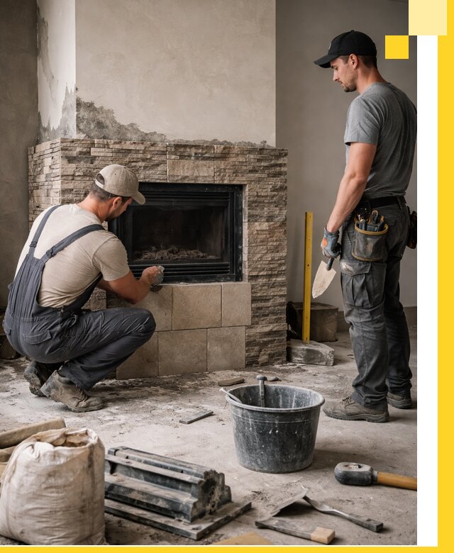 Камины под ключ в Шарыпове: проект, изготовление и монтаж