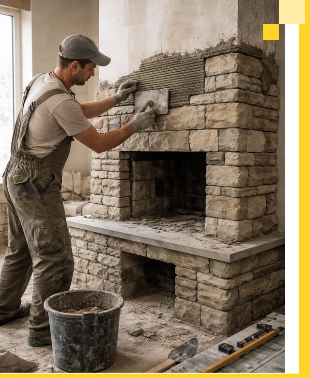 Строительство каминов под ключ в Шарыпове от проектирования до монтажа