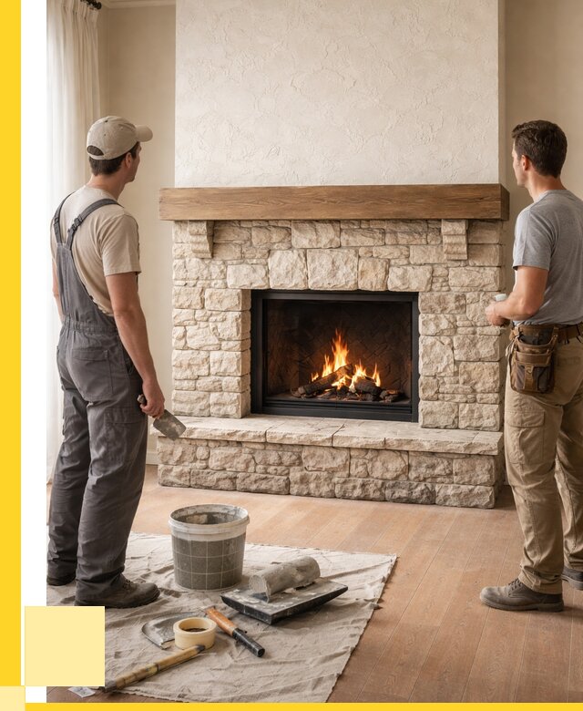 Отделка каминов в Шарыпове от 6568 р. под ключ | ЭриданШрп