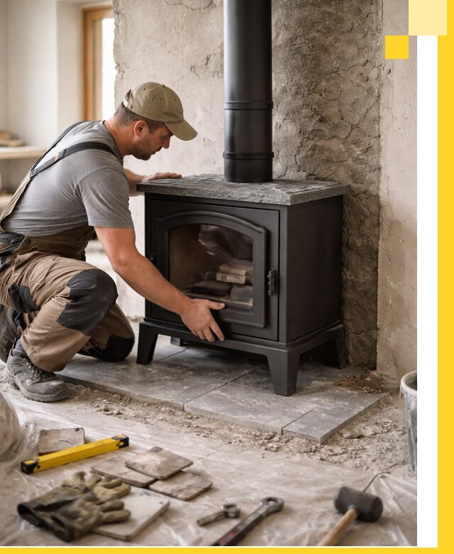 Профессиональный монтаж печей и каминов в Шарыпове под ключ