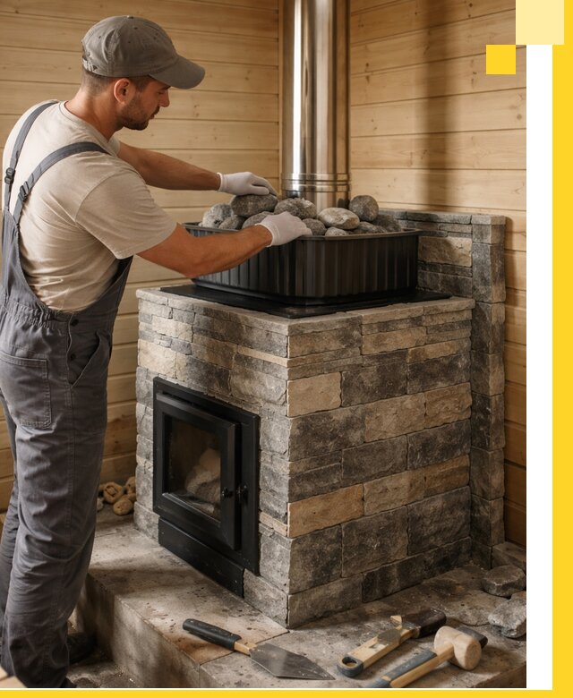 Печи для парной в Шарыпове, производство, монтаж и обслуживание