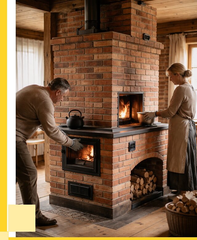 Печи для загородного дома под ключ в Шарыпове от 80840 р. | ЭриданШрп