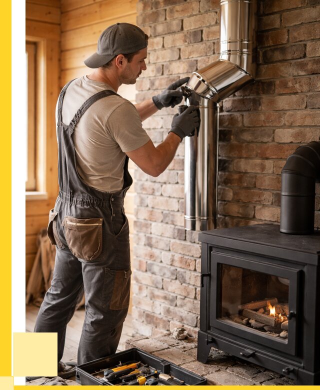 Монтаж дымоходов для печей в Шарыпове от 7579 р. | ЭриданШрп