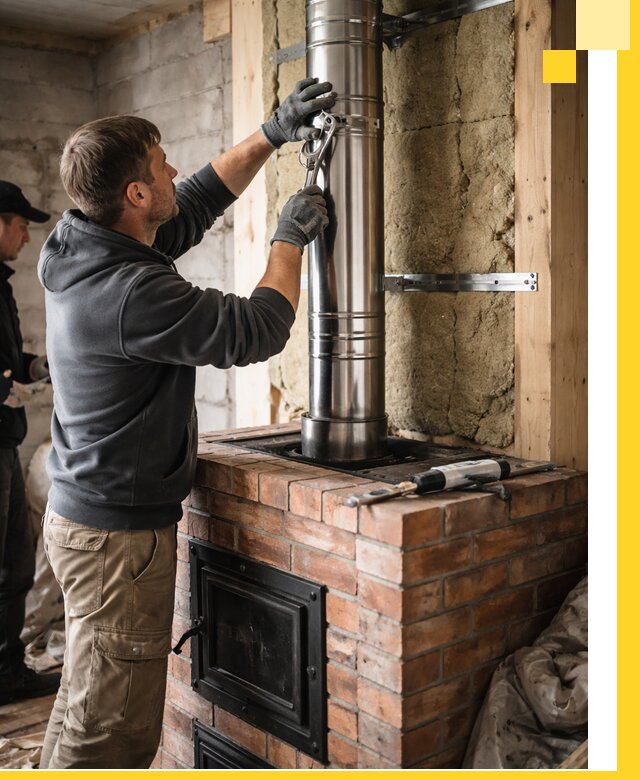 Изготовление и монтаж печей и дымоходов под ключ в Шарыпове