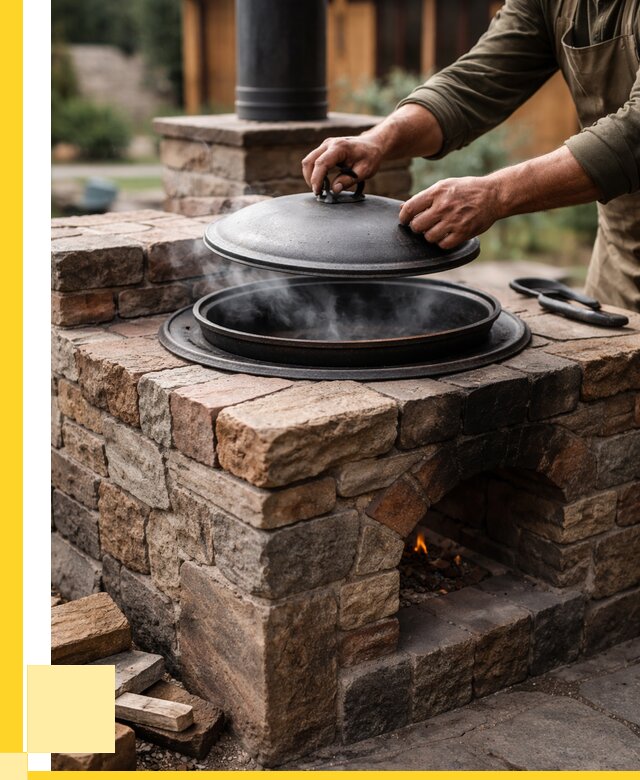 Печи для казана в Шарыпове по цене от 18189 р. | ЭриданШрп