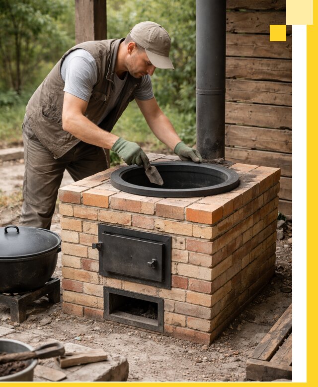 Изготовление и установка печей для казана в Шарыпове под ключ