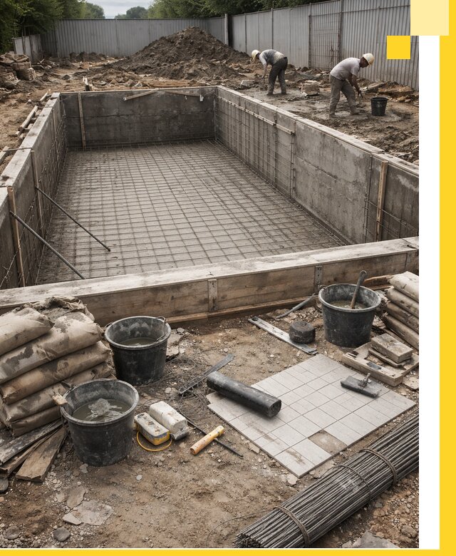 Строительство бассейнов под ключ в Шарыпове, дизайн и монтаж