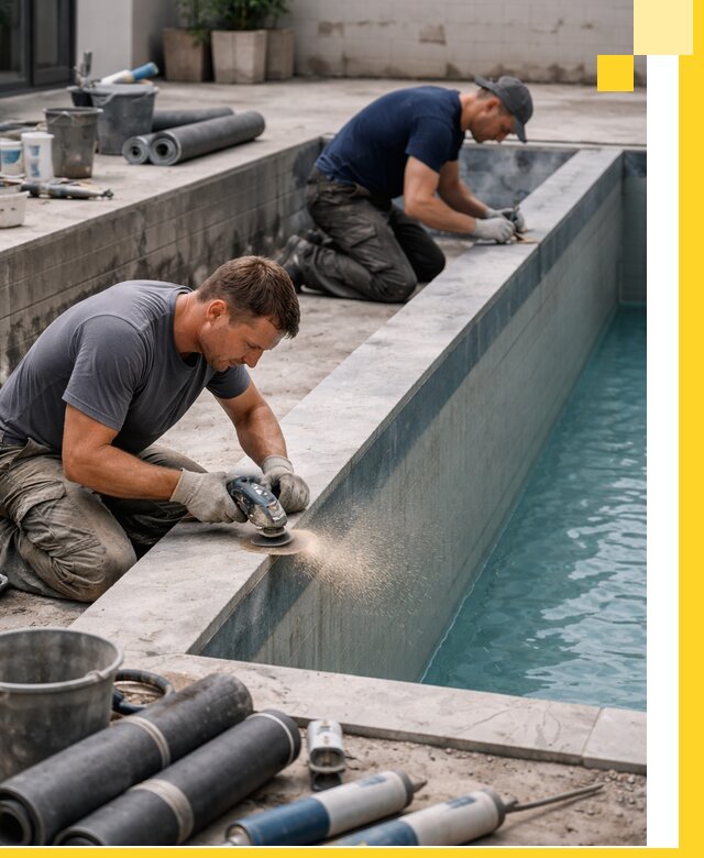 Профессиональный ремонт бассейнов под ключ в Шарыпове