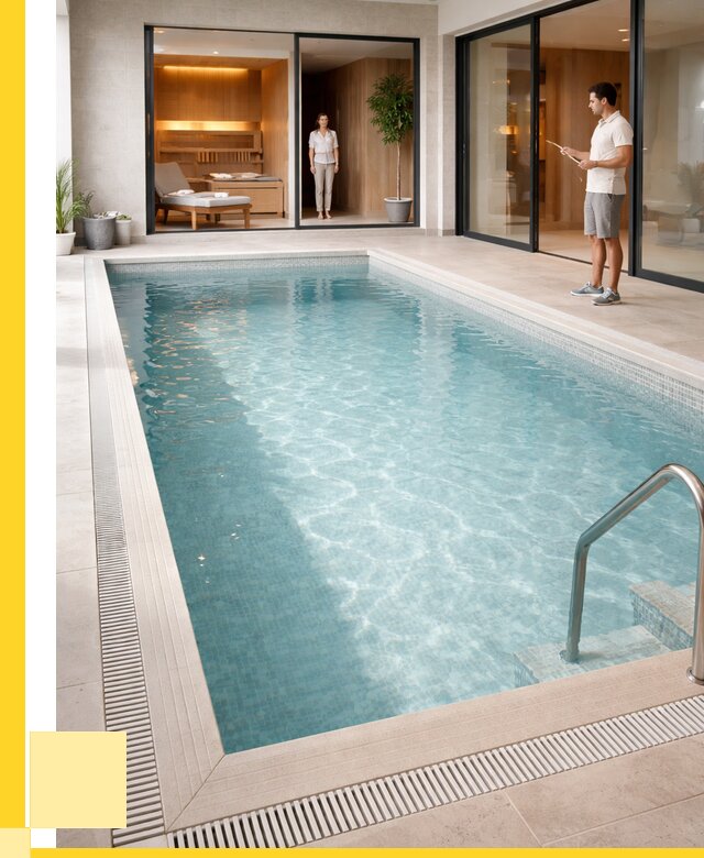 Отделка бассейна пленкой ПВХ в Шарыпове от 3537 р. - ЭриданШрп