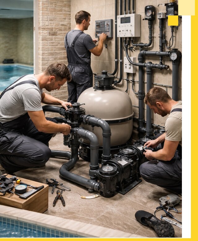 Комплексное оборудование для бассейнов под ключ в Шарыпове