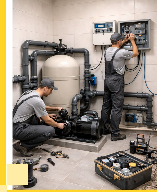 Монтаж оборудования для бассейнов в Шарыпове от 40420 р. | ЭриданШрп