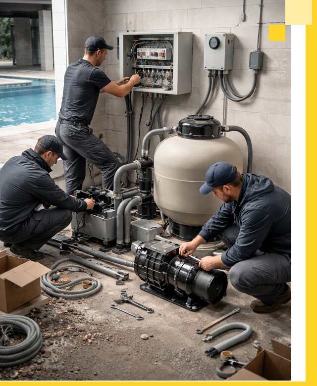 Профессиональный монтаж оборудования для бассейнов в Шарыпове