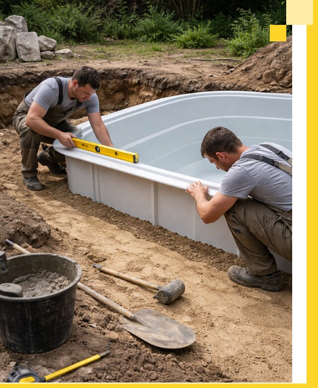 Производство и установка пластиковых бассейнов в Шарыпове под ключ