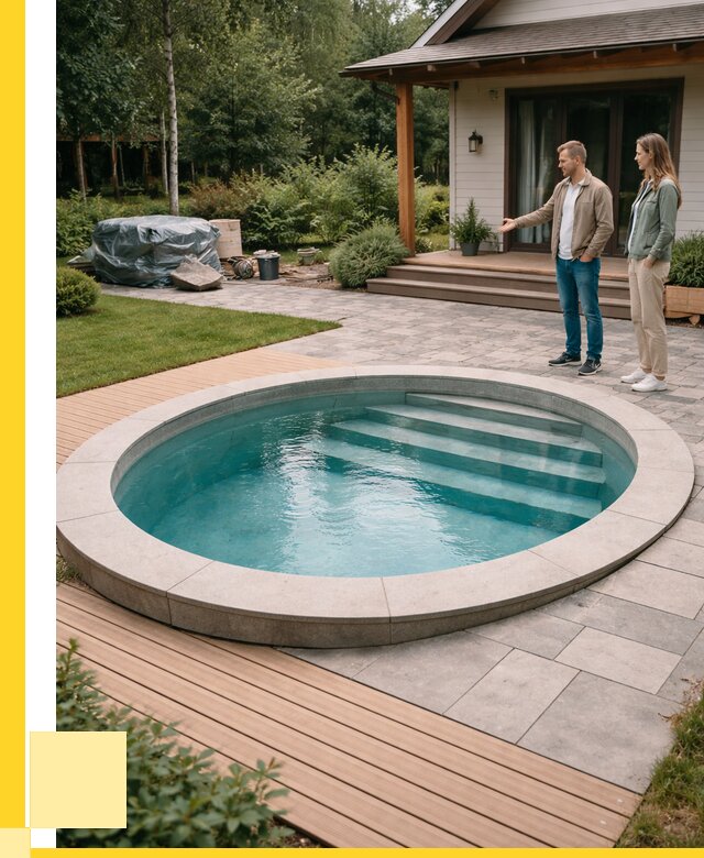 Бассейн на даче под ключ в Шарыпове от 202100 р., ЭриданШрп