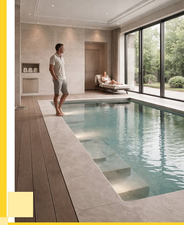 Бассейны в коттедже под ключ в Шарыпове от 1212600 р. | ЭриданШрп