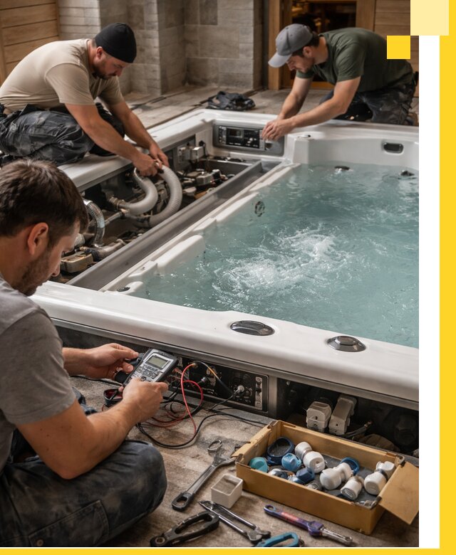 Гидромассажные бассейны под ключ в Шарыпове, дизайн и монтаж