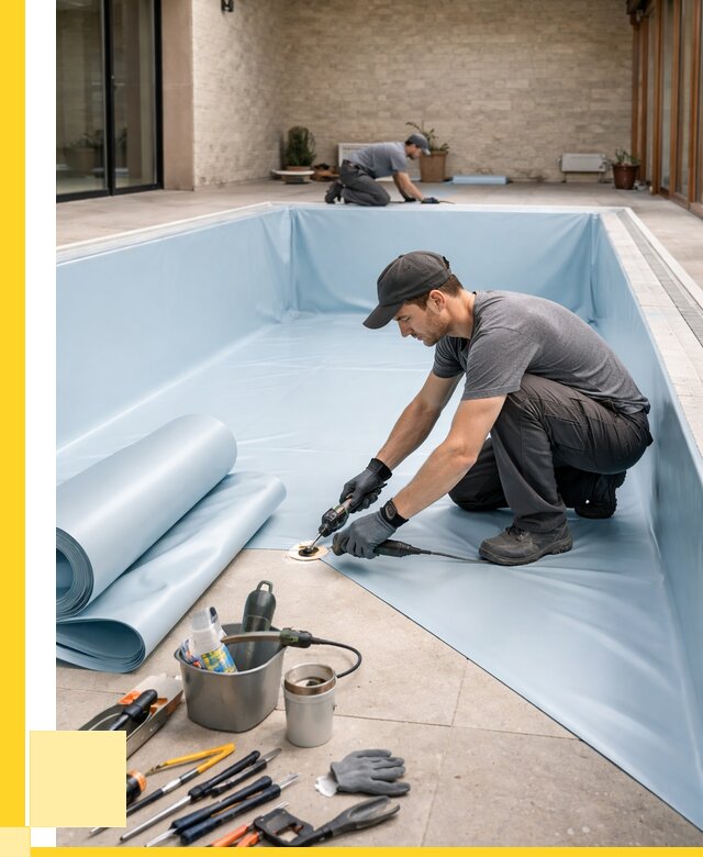 Пленка ПВХ для бассейнов в Шарыпове от 2526 р. | ЭриданШрп