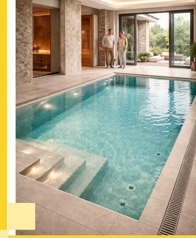 Бассейн во дворе в Шарыпове: проект, отделка от 1212600 р. | ЭриданШрп