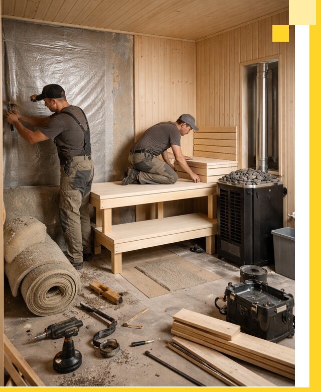 Проекты саун под ключ в Шарыпове дизайн и строительство