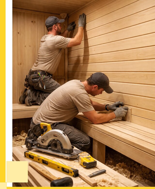 Обшивка саун вагонкой в Шарыпове от 2526 р. | ЭриданШрп