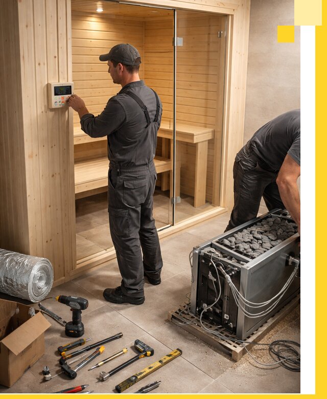 Поставка, установка и монтаж электрических саун в Шарыпове