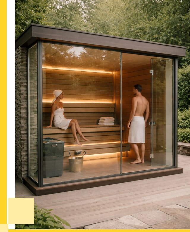 Сауна стеклянная и двери для сауны в Шарыпове от 252625 р. | ЭриданШрп