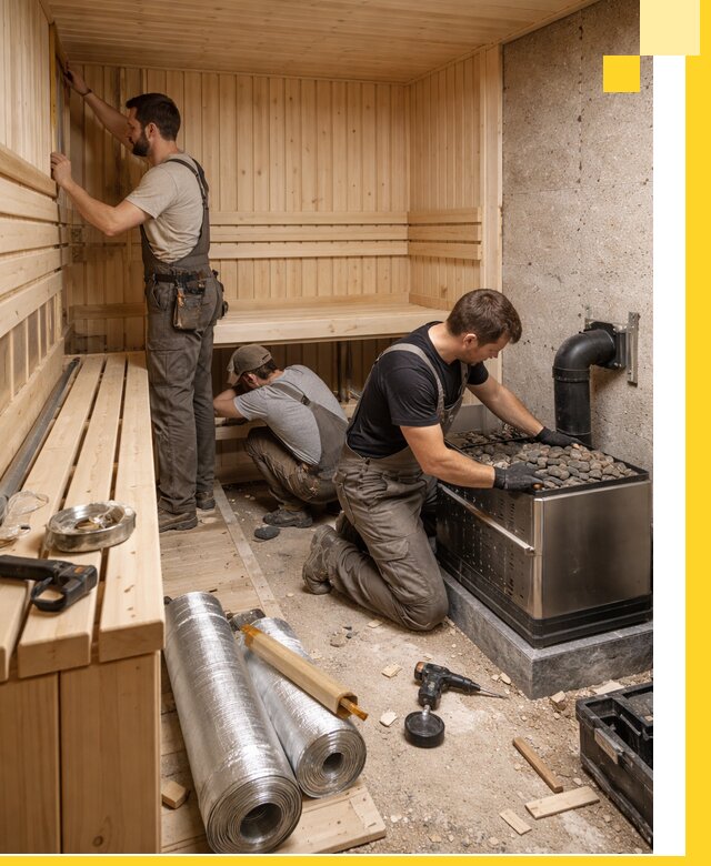 Индивидуальные сауны на заказ в Шарыпове под ключ, проект и монтаж