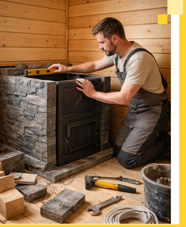 Производство и установка печей для саун под ключ в Шарыпове