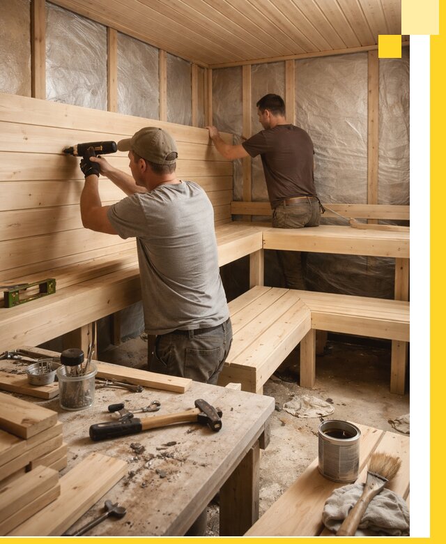 Профессиональная отделка бань и саун под ключ в Шарыпове