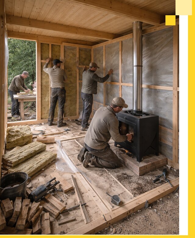 Профессиональный монтаж бань под ключ в Шарыпове для дома