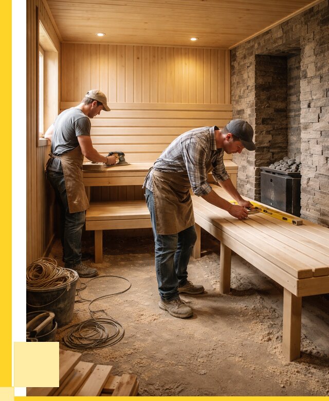 Отделка бани в Шарыпове: внутренняя отделка от 3032 р. | ЭриданШрп