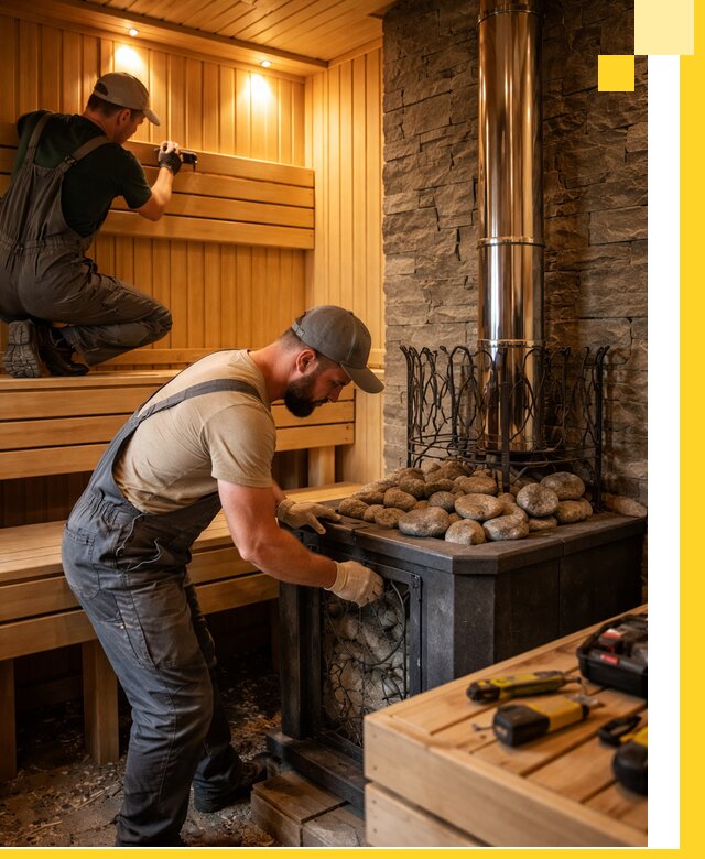 Комплексный дизайн бань, саун и зон отдыха в Шарыпове