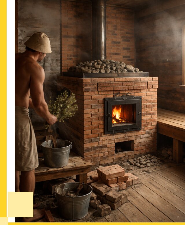 Кирпичные банные печи в Шарыпове от 90945 р. | ЭриданШрп