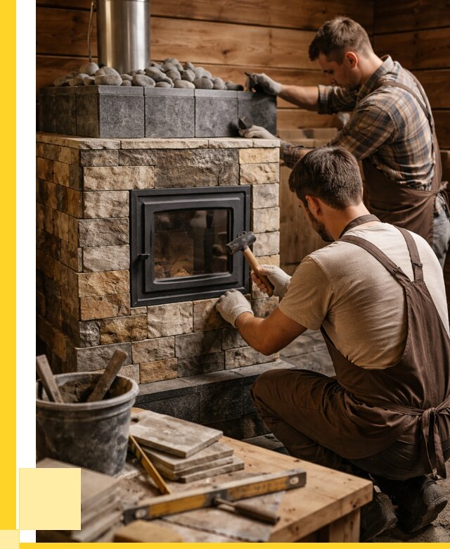 Облицовка банной печи в Шарыпове от 15158 р. | ЭриданШрп