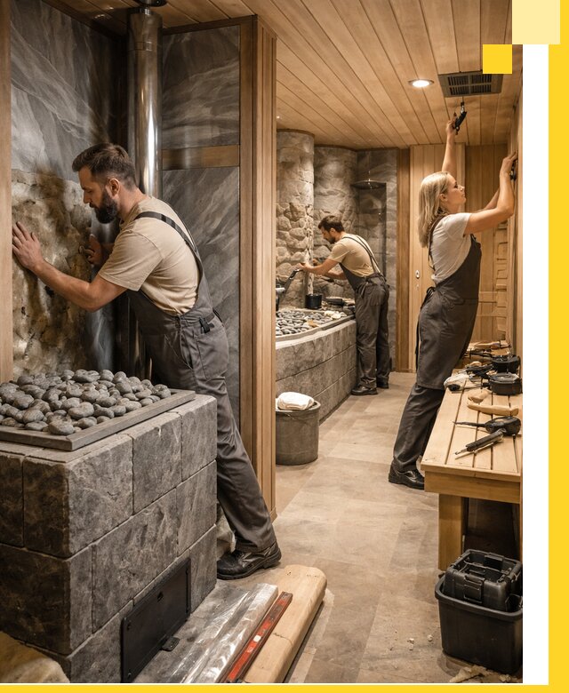 Строительство бань и SPA процедур в Шарыпове под ключ и отделкой