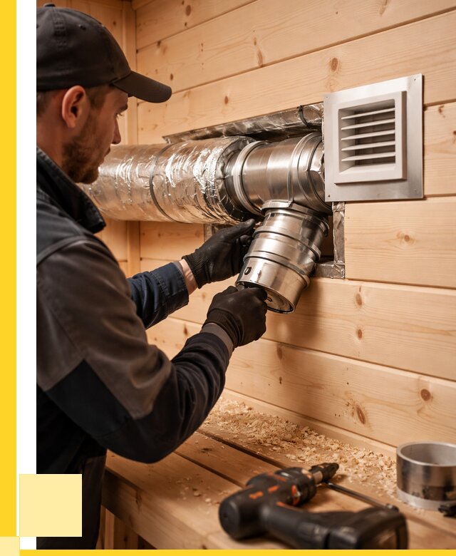 Монтаж вентиляции бани в Шарыпове от 12126 р. | ЭриданШрп