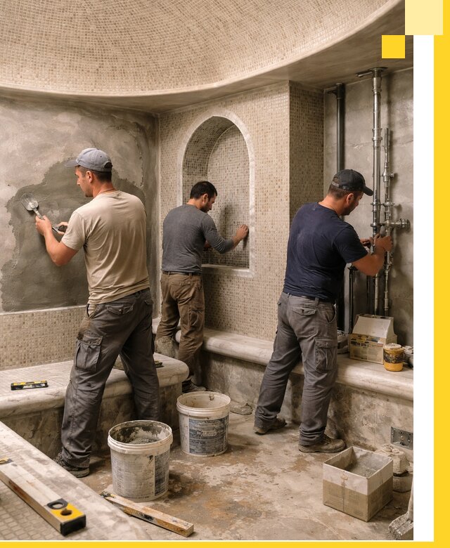 Профессиональный монтаж хамамов под ключ в Шарыпове с гарантией