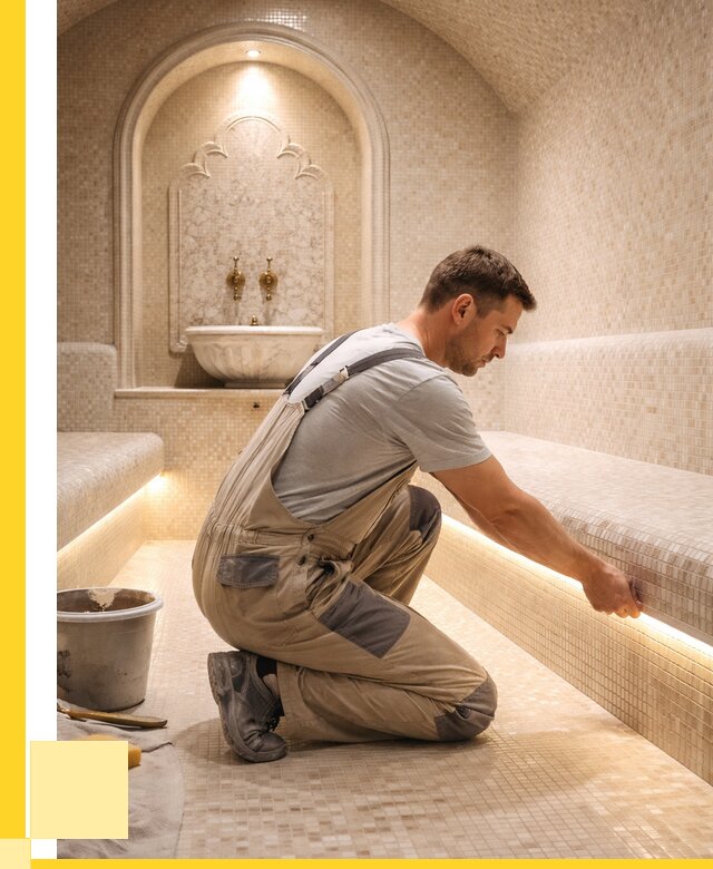 Отделка хамамов под ключ в Шарыпове от 5558 р. | ЭриданШрп