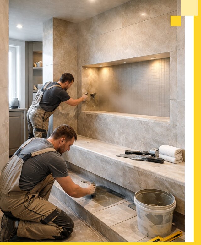 Профессиональное строительство хамама в квартире в Шарыпове