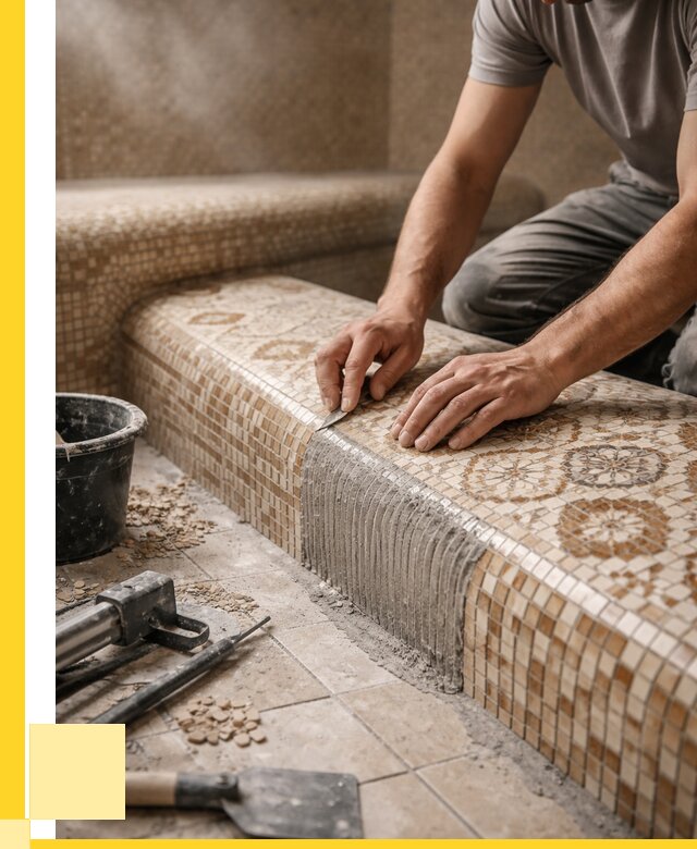 Плитка для хамама под ключ в Шарыпове от 3537 р. | ЭриданШрп