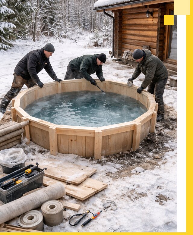 Изготовление и установка ледяных купелей под ключ в Шарыпове